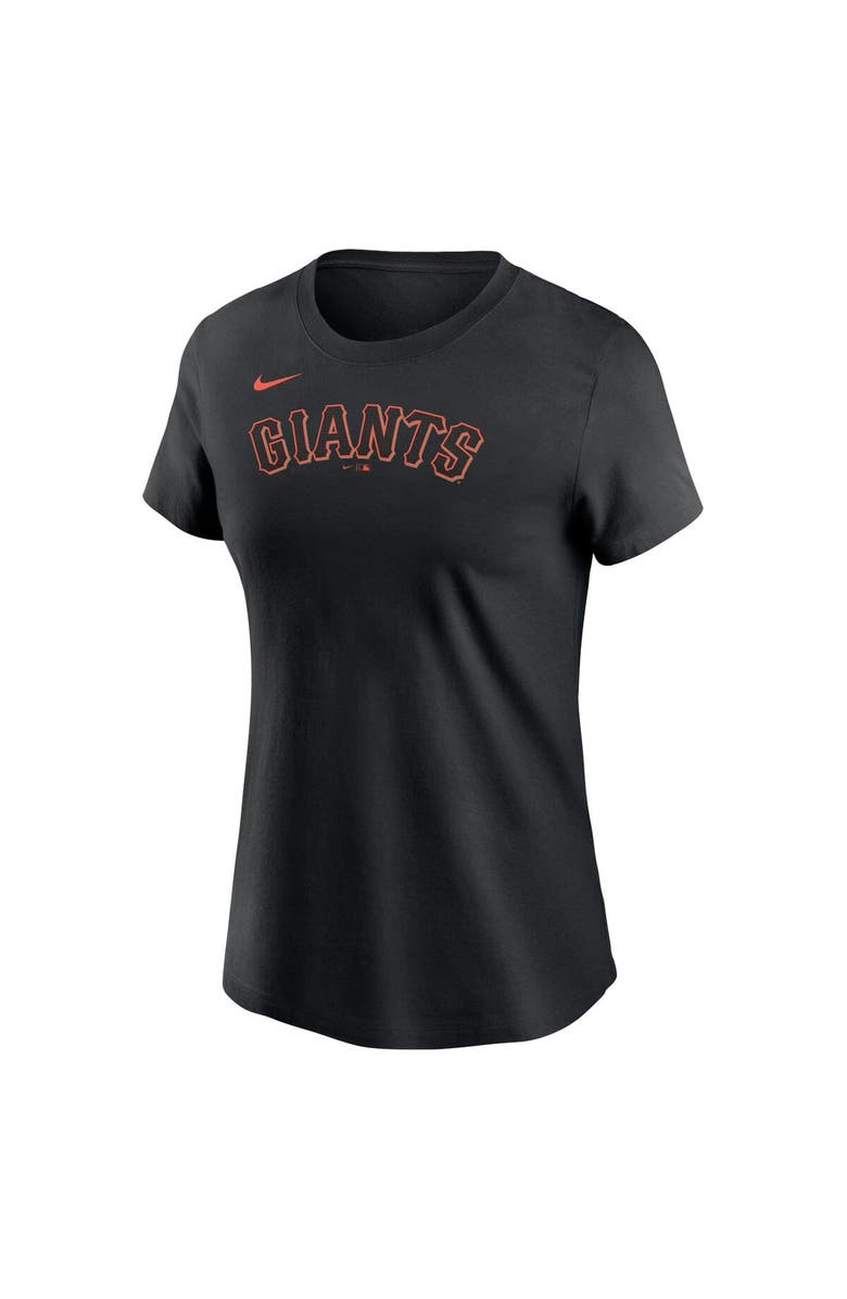 Nike Women's Nike Black San Francisco Giants Fuse Wordmark T-Shirt, Alternate, color, Black