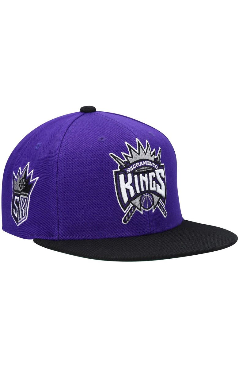 Mitchell & Ness Men's Mitchell & Ness Purple/Black Sacramento Kings Hardwood Classics Snapback Hat, Main, color, Purple