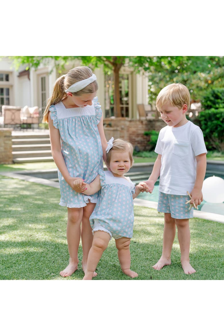 Annie Girls' Bloomer Set, Alternate, color, Seaside Starfish