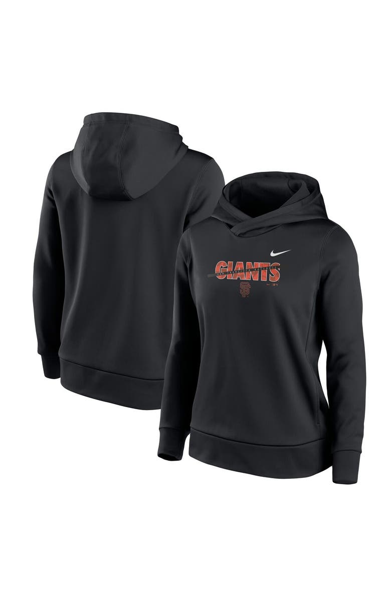 Nike Women's Nike Black San Francisco Giants Club Angle Performance Pullover Hoodie, Main, color, 