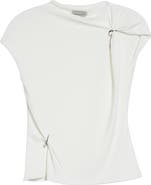 GRACE LING Relic Charms Jersey Mock Neck Top