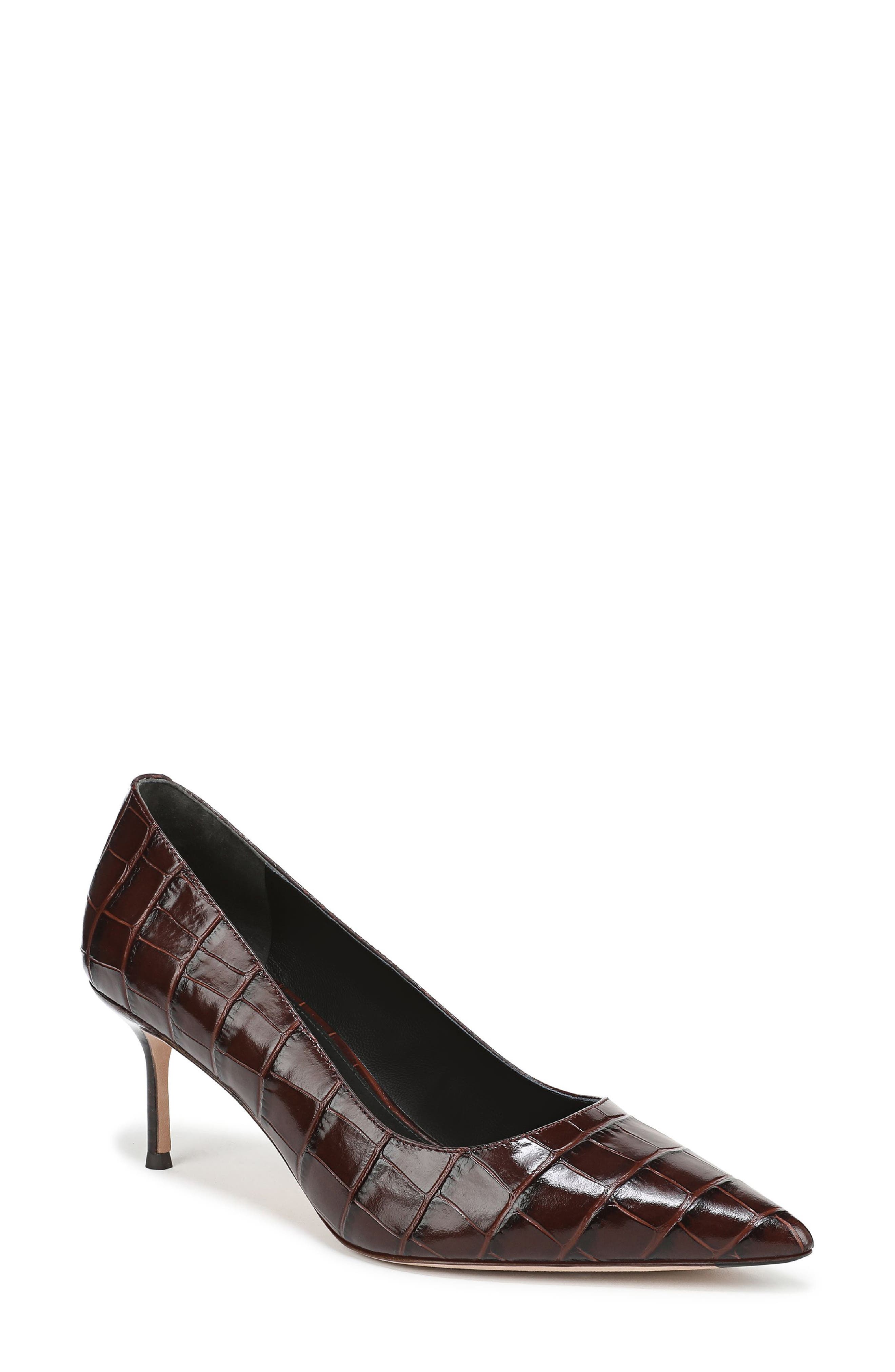Veronica Beard Rita Pointed Toe Pump, Main, color, Chocolate