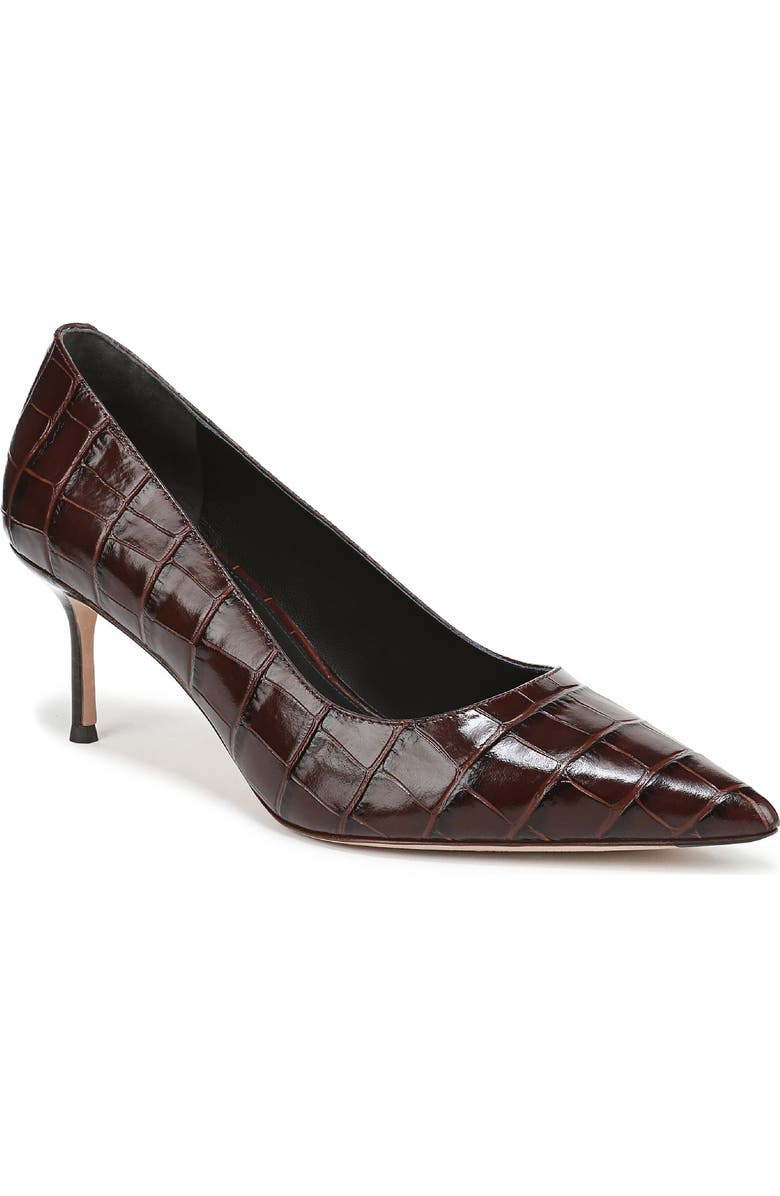 Veronica Beard Rita Pointed Toe Pump, Main, color, Chocolate