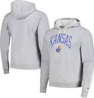LEAGUE COLLEGIATE WEAR Men's League Collegiate Wear  Heather Gray Kansas Jayhawks Tall Arch Essential Pullover Hoodie