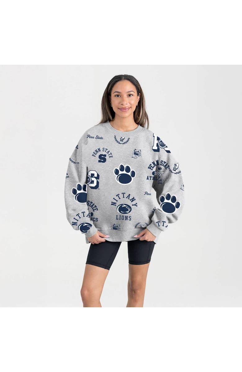GAMEDAY COUTURE Women
s Gameday Couture Gray Penn State Nittany Lions Always on Repeat Fleece Sweatshirt, Main, color, Gray