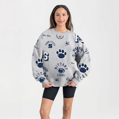Women
s Gameday Couture Gray Penn State Nittany Lions Always on Repeat Fleece Sweatshirt