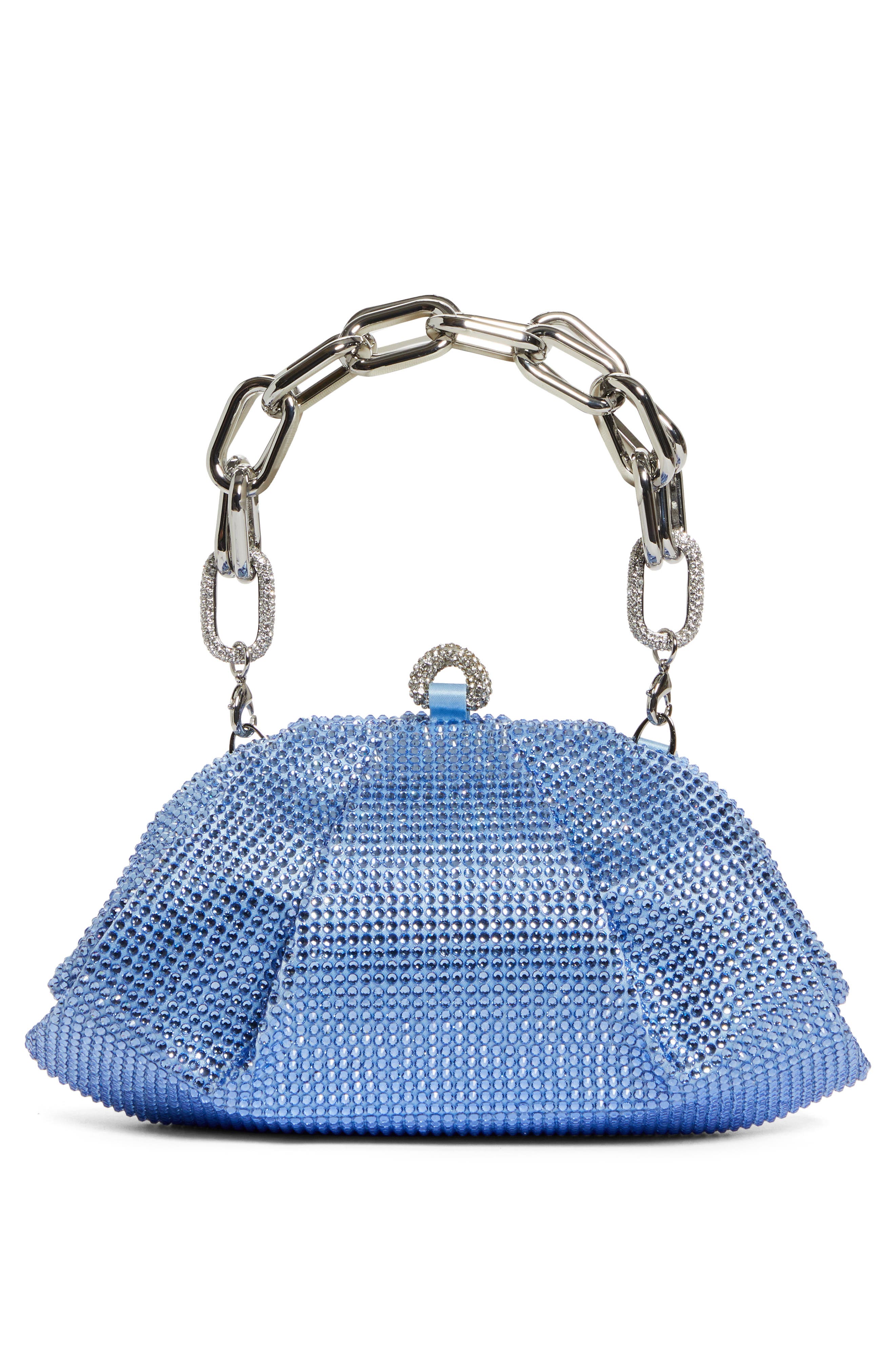 Gemma Crystal Clutch, Alternate, color, SILVER LIGHT SAPPHIRE