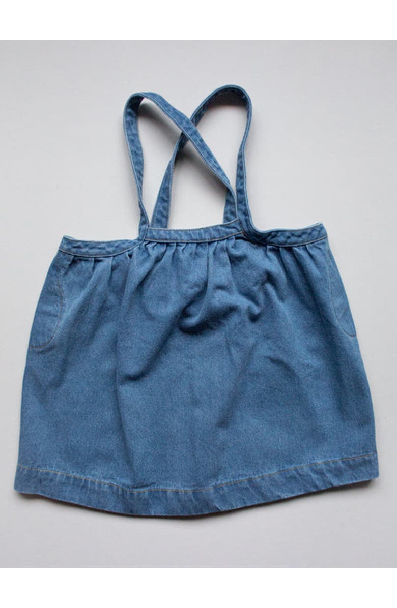 The Simple Folk The Oversized Denim Pinafore, Main, color, Light Denim