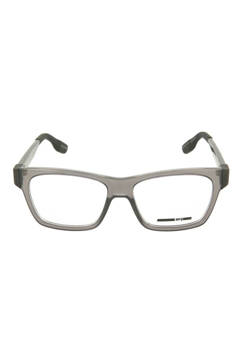 52mm Square Optical Frames, Main, color, GREY GREY TRANSPARENT/ TRN