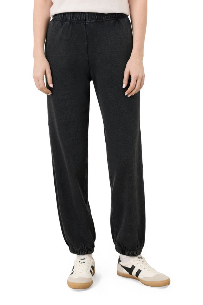 Organic Cotton Weekends Relaxed Sweatpant, Alternate, color, Washed Black