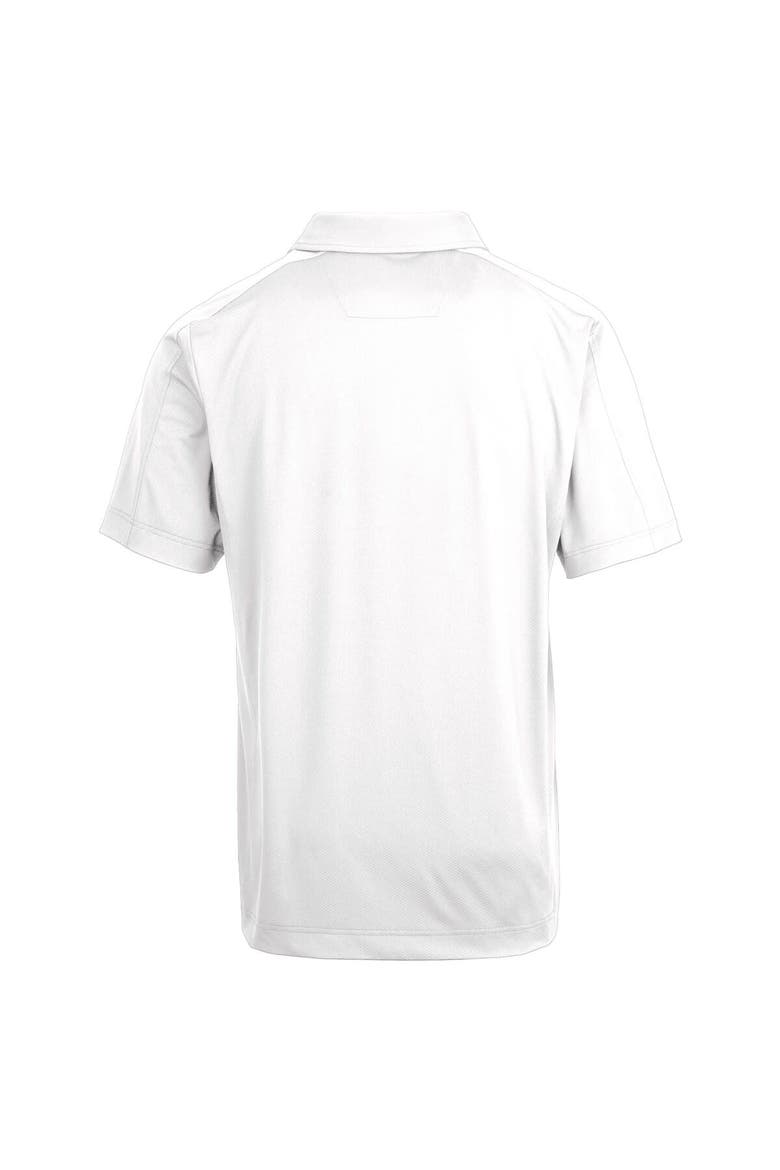 Men's Cutter & Buck White Miami Dolphins Prospect Textured Stretch Polo, Alternate, color, White