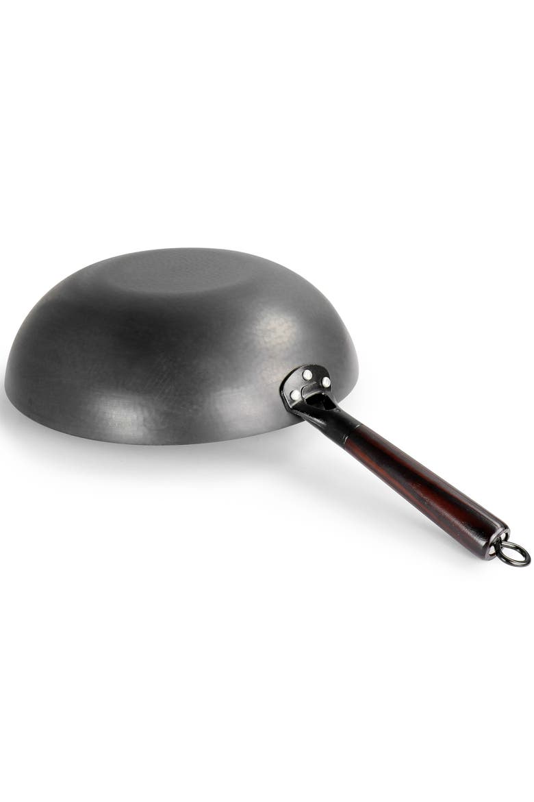Hamme 13 Inch Heavy Gauge Carbon Steel Wok, Alternate, color, Black