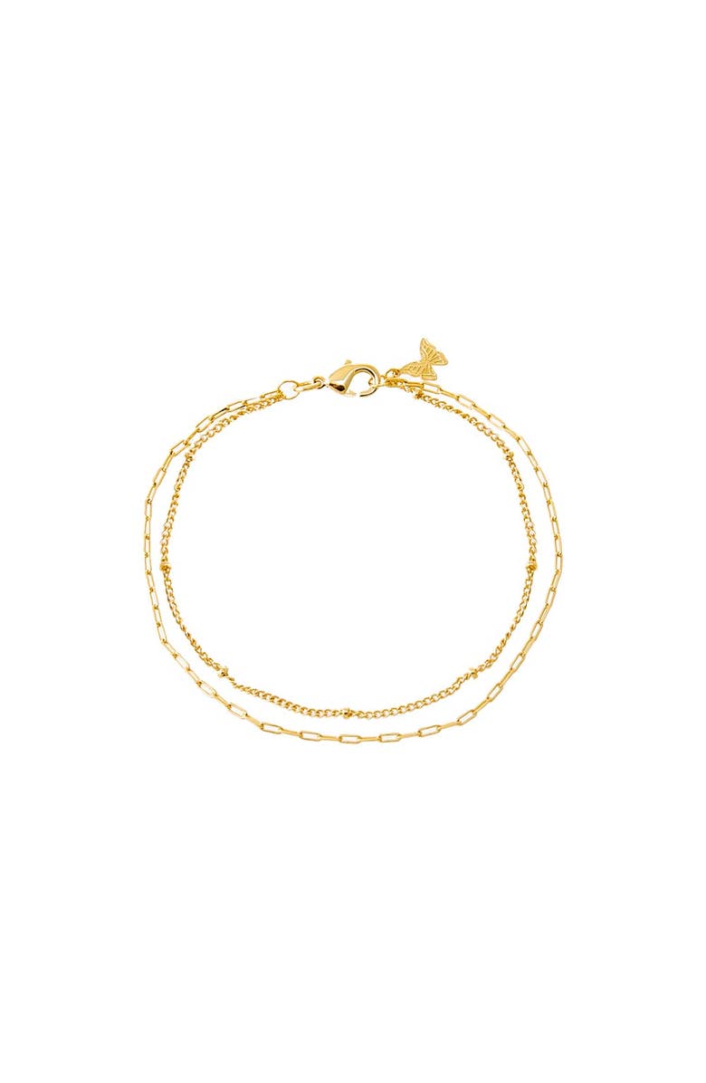 BY ADINA EDEN Two In One Double Chain Bracelet, Main, color, 