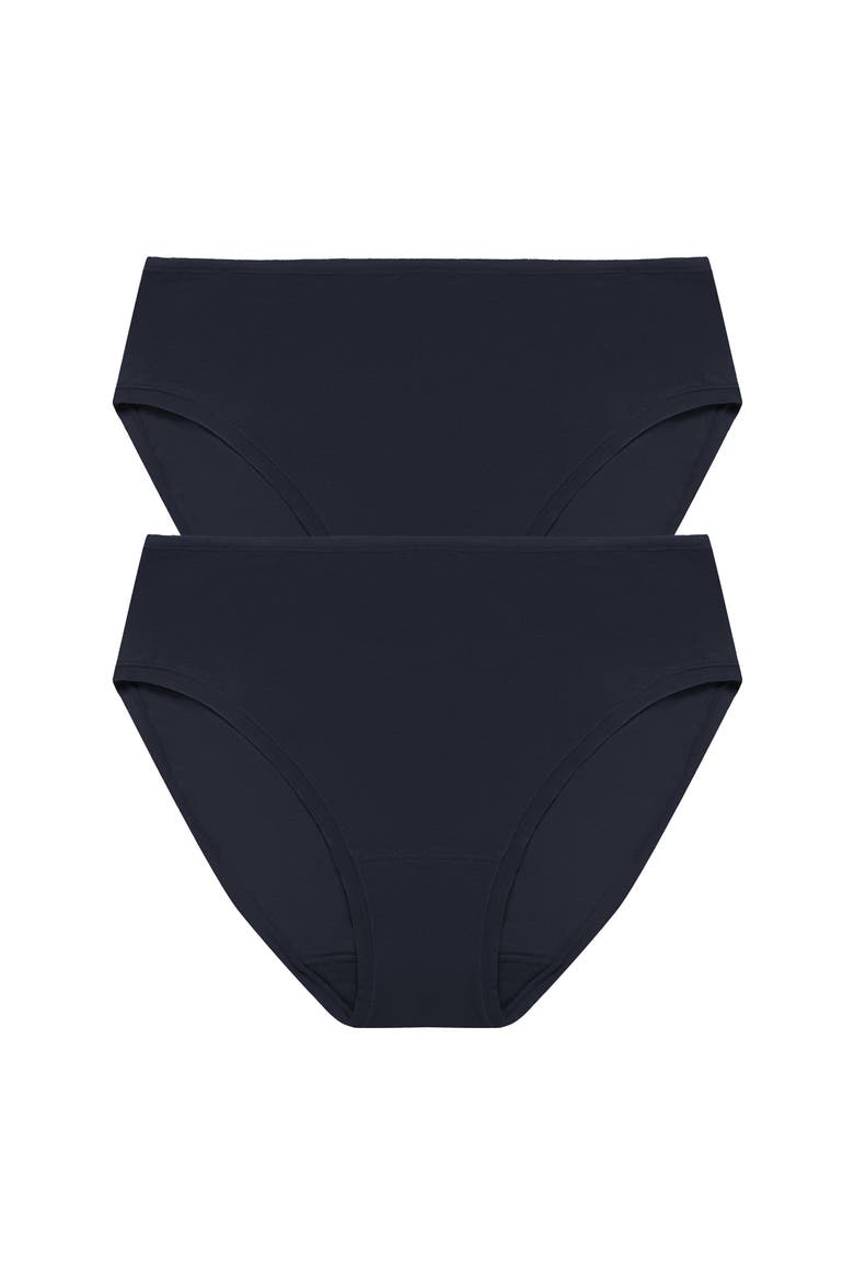 Bliss Bare Cotton Hipster 2-Pack, Main, color, Storm Cloud