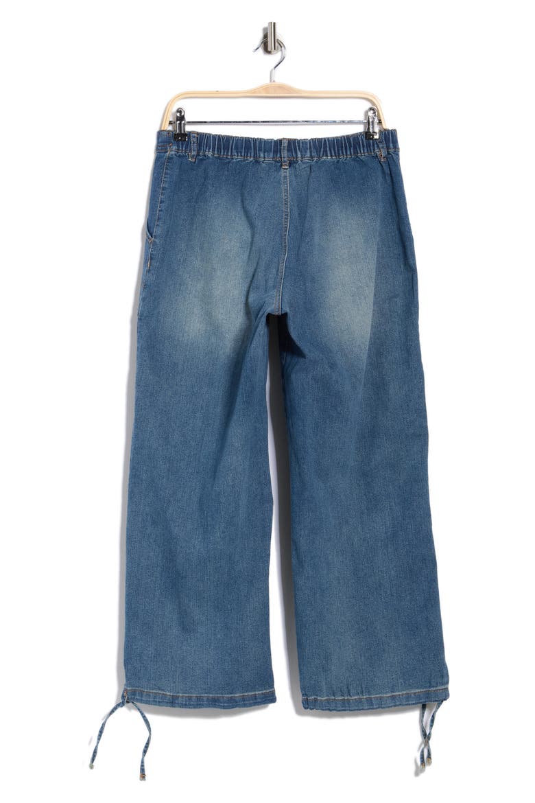 Cargo Wide Leg Jeans, Alternate, color, MEDIUM WASH