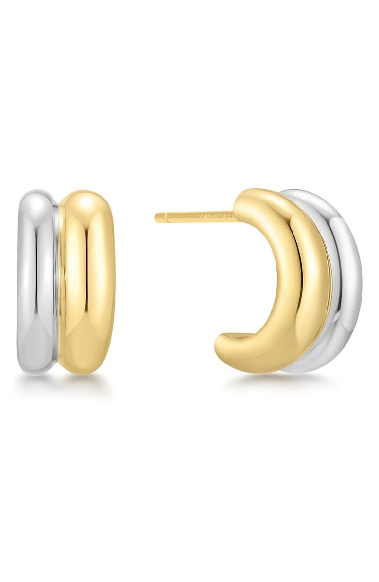 ANIA HAIE Two-Tone Two-Row Huggie Hoop Earrings, Main, color,