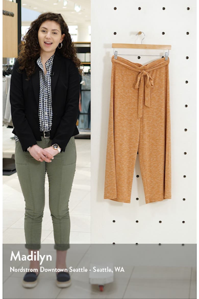 Rib Knit Crop Pants video