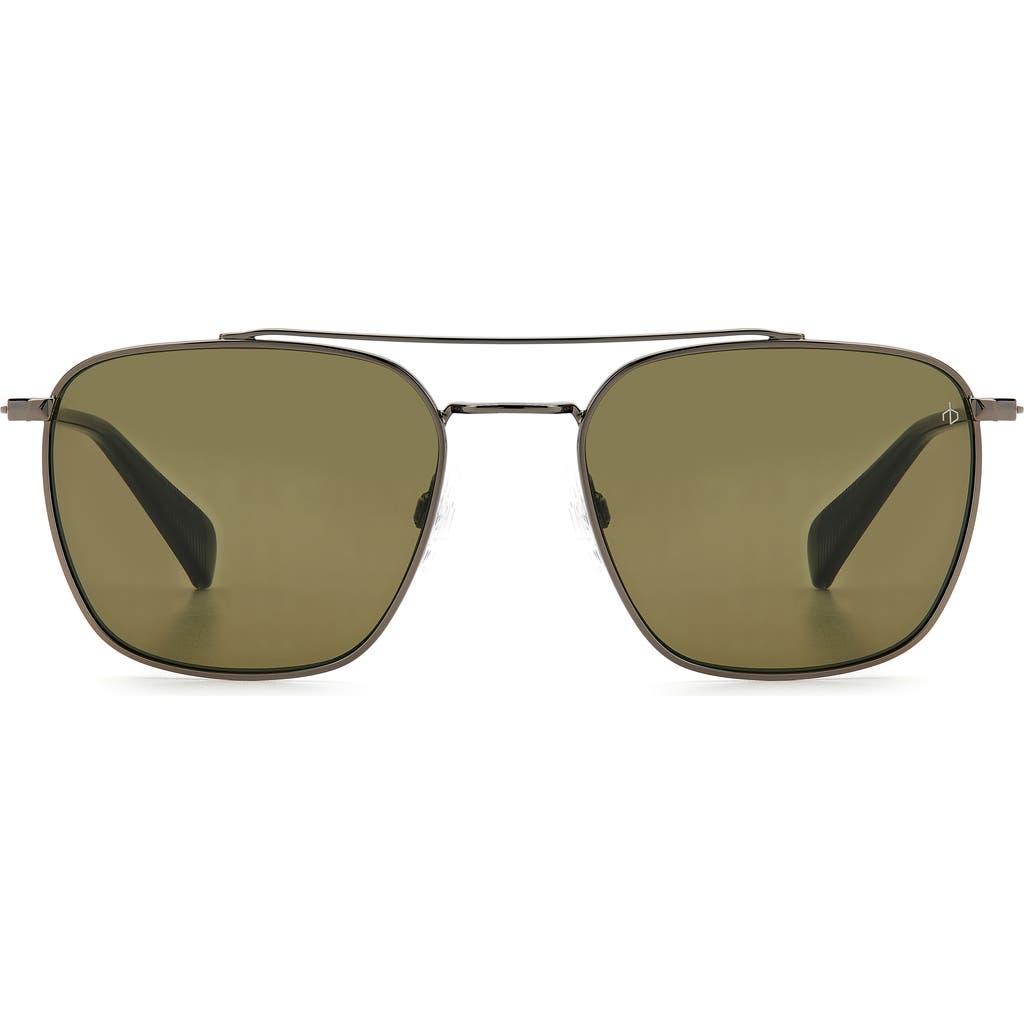 Rag & Bone 53mm Navigator Sunglasses In Grey Khaki