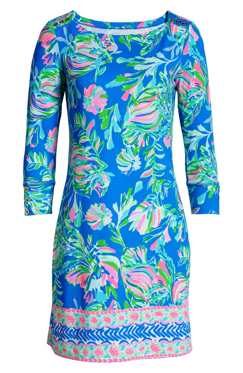 Lilly Pulitzer<sup>®</sup> UPF 50+ Sophie Three Quarter Sleeve Shift Dress, Alternate, color, 