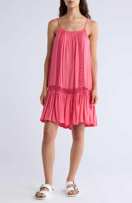 BOHO ME Tonal Lace Scoop Neck Dress