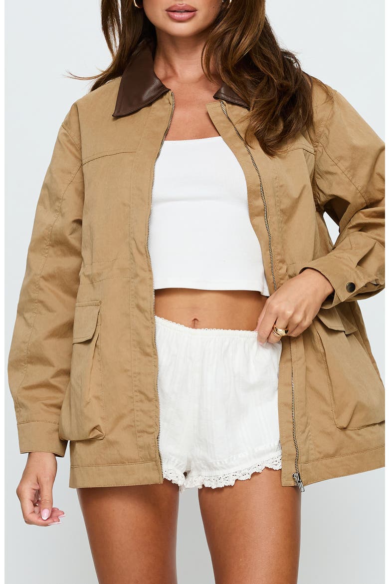 Philette Oversized Utility Jacket, Main, color, CAMEL