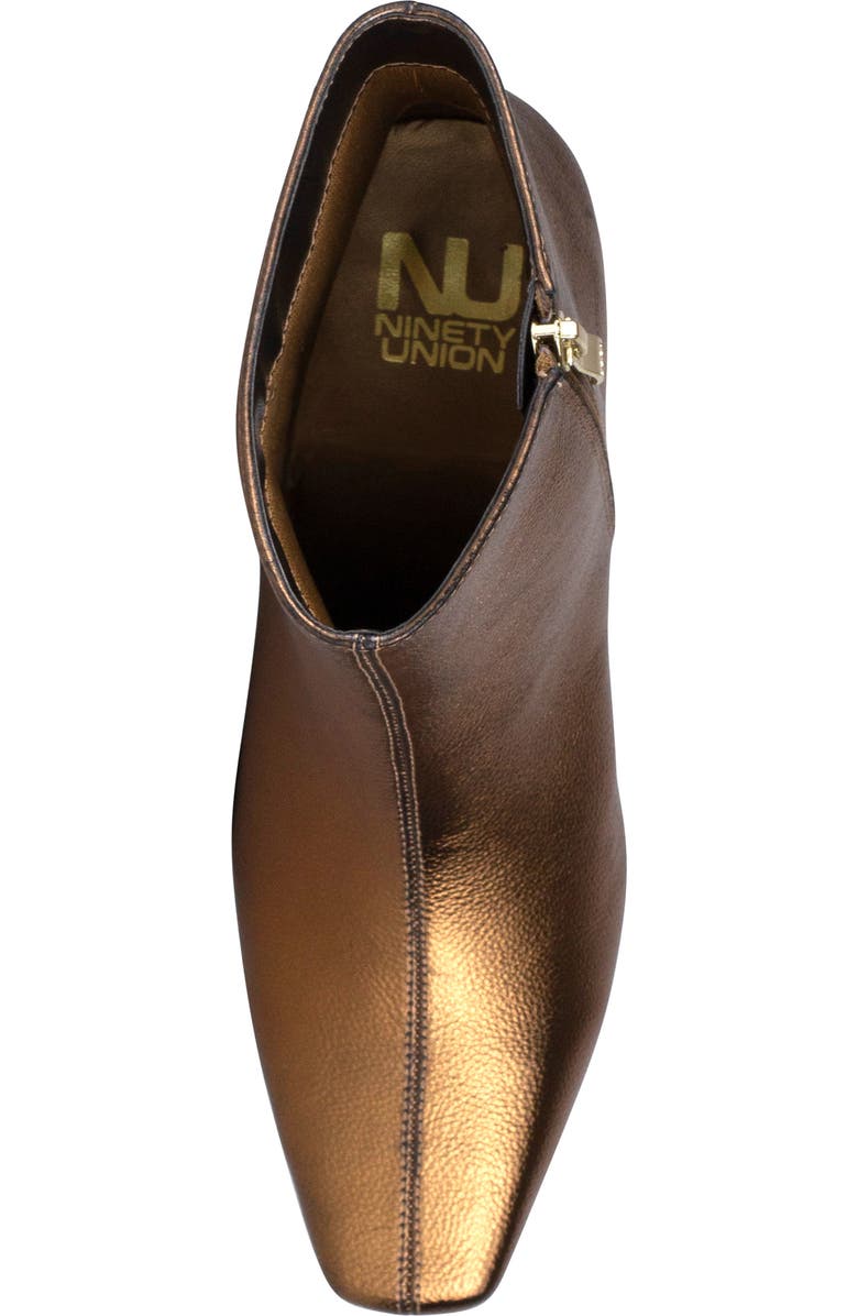 NINETY UNION Napoli Fluted Block Heel Boot, Alternate, color, Bronze