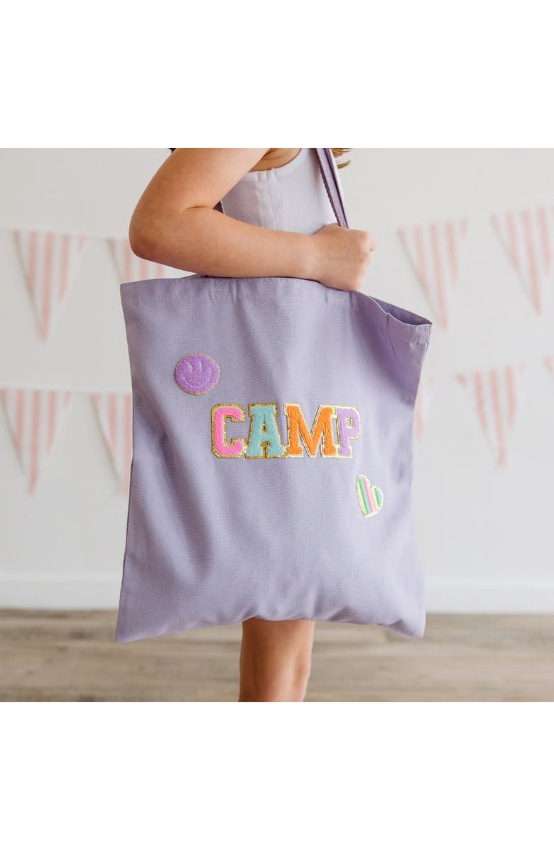 Sweet Wink Camp Patch Tote, Alternate, color, Lavender