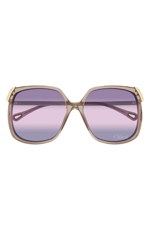サングラス CHLOE Purple Acetate Sunglasses Buy Chloé sunglasses & glasses online - shipped worldwide