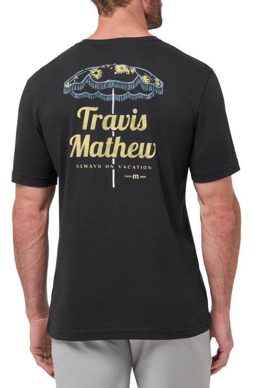 Travismathew Vacation Home Graphic T-shirt In Black