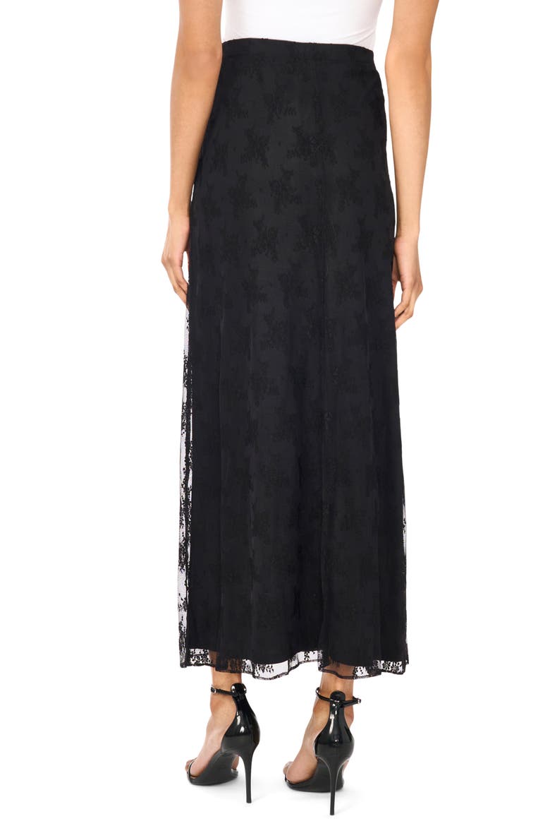 Lace Column Skirt, Alternate, color, RICH BLACK