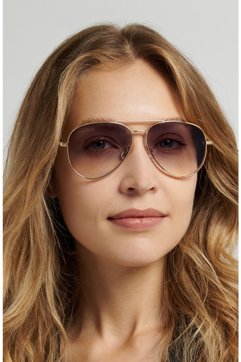 58mm Gradient Pilot Sunglasses, Alternate, color, 0J5G-VM