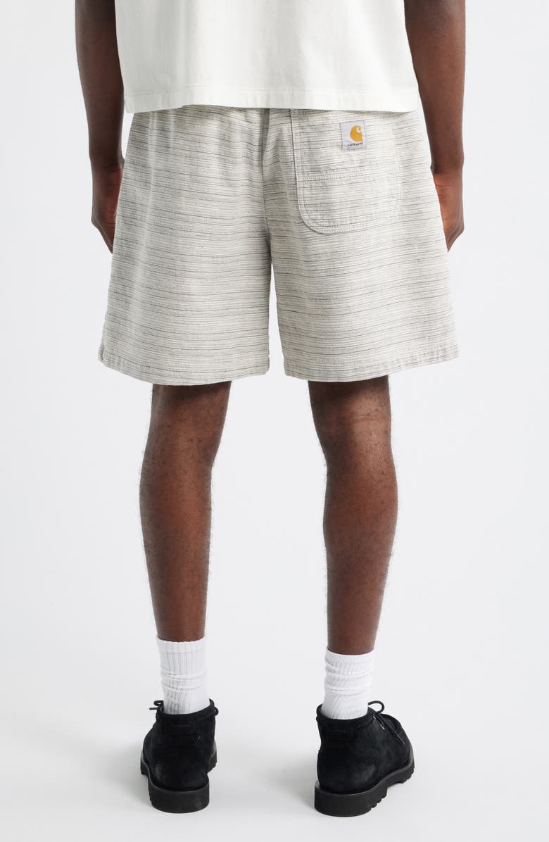 Carhartt Work In Progress Gellar Cotton Jacquard Shorts, Alternate, color, Gellar Stripe Wax