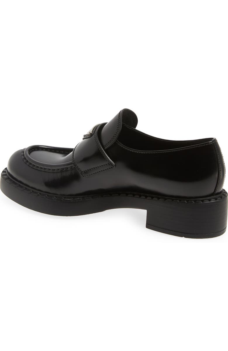Prada Triangle Logo Loafer, Alternate, color,