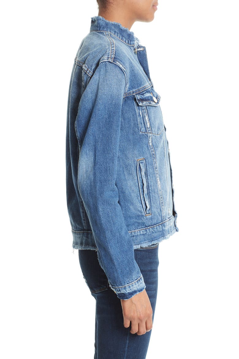 Le Fray Denim Jacket (Nordstrom Exclusive), Alternate, color, VETERAN