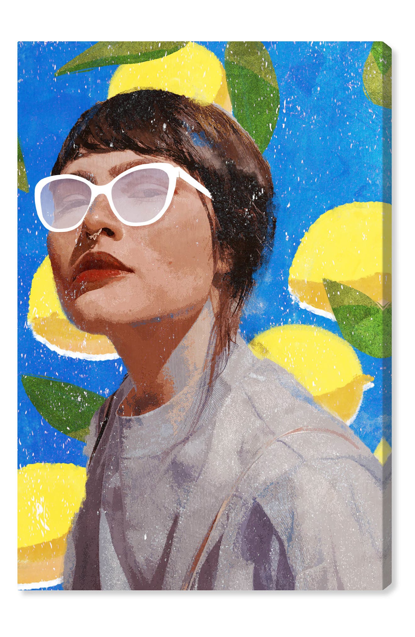 Wynwood Studio Sunny Fruit Girl Canvas Wall Art | Nordstromrack