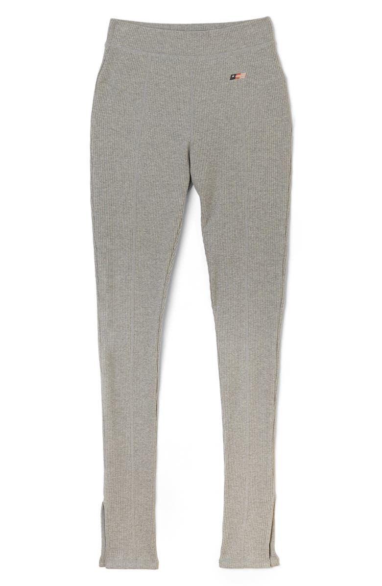 HONOR THE GIFT Command Ribbed Leggings, Main, color, Athletic Grey