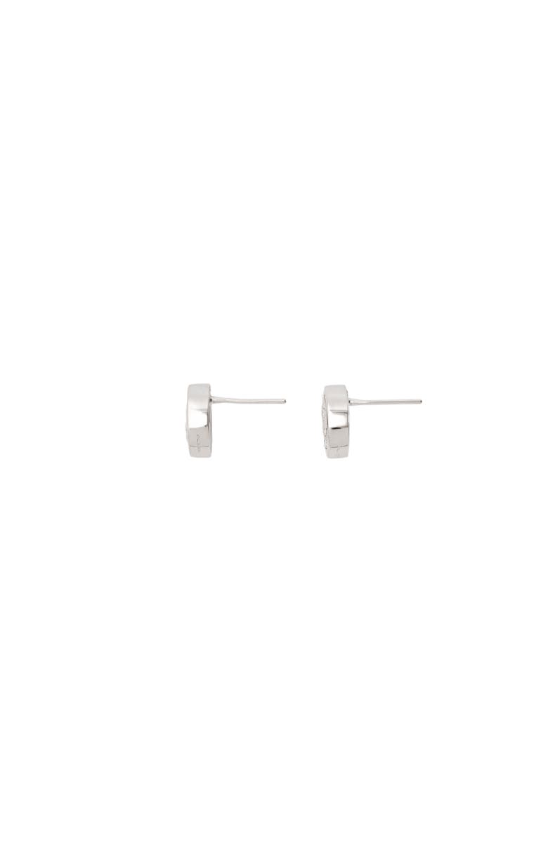 Burberry EKD Coin Earrings, Alternate, color, Silver/Black