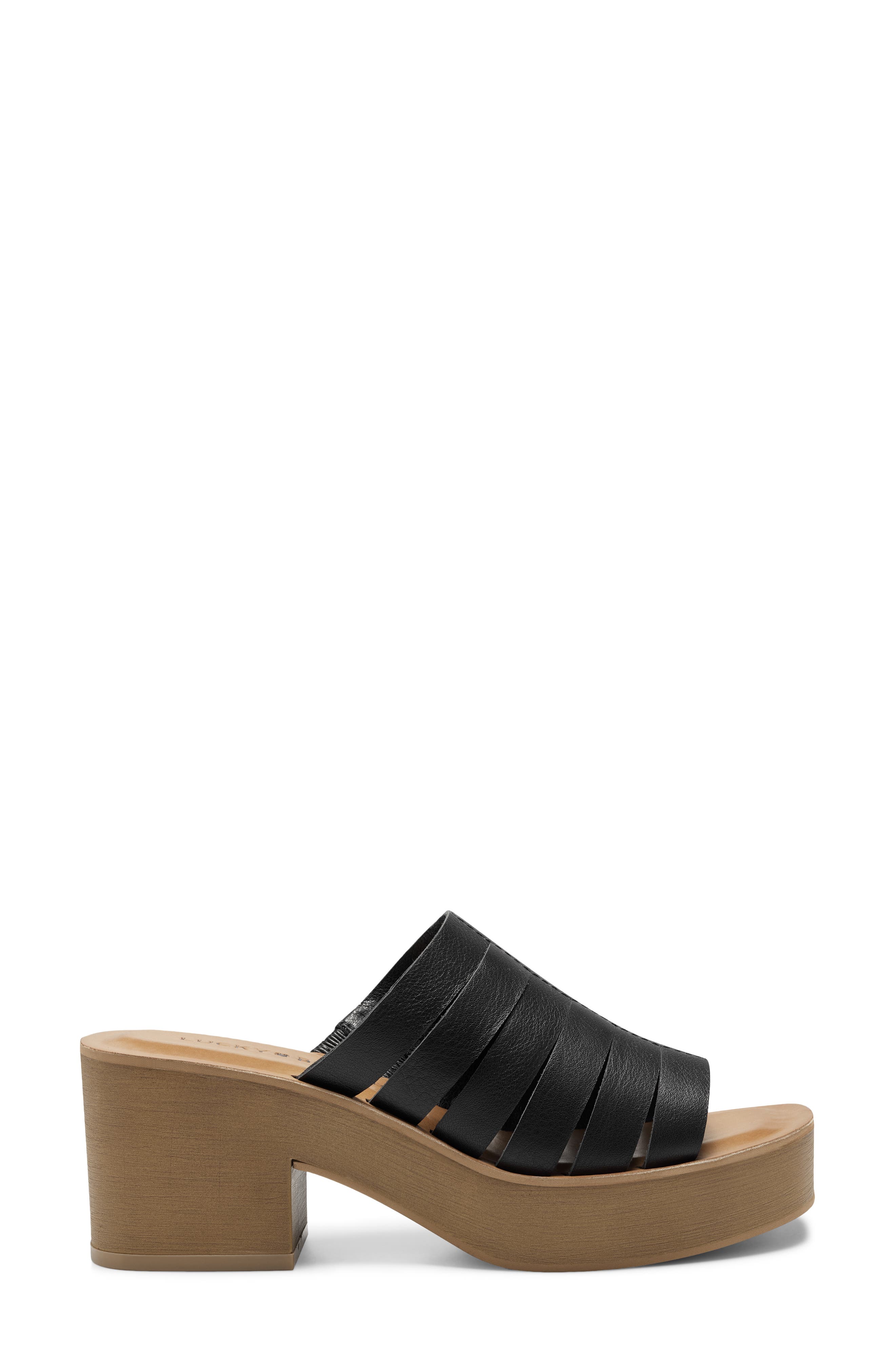 Lucky Brand Paydin Platform Slide Sandal, Alternate, color, 