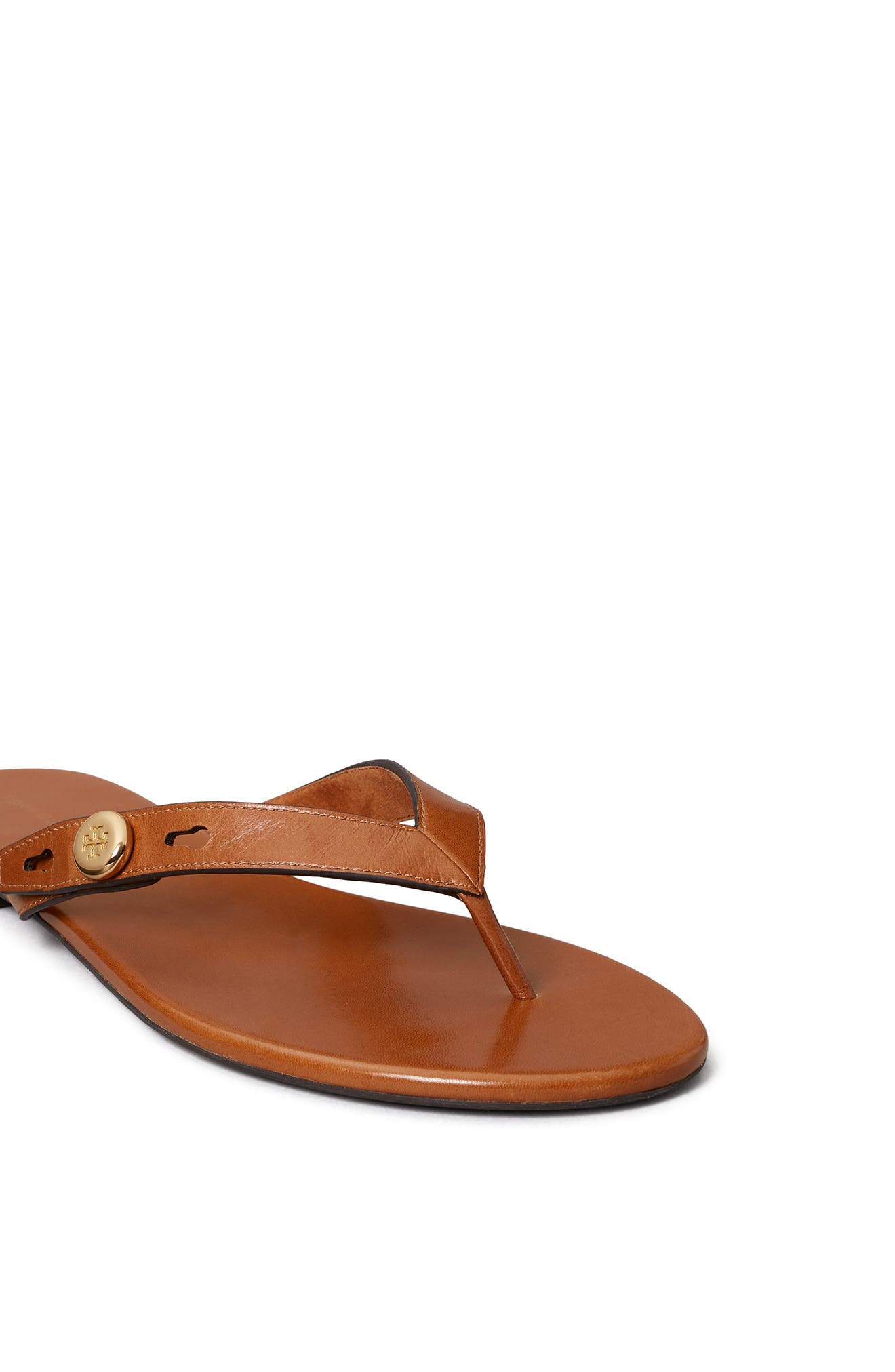Tory Burch <p>Romy Leather Thong Sandal (Women) </p>, Alternate, color, Classic Cuoio