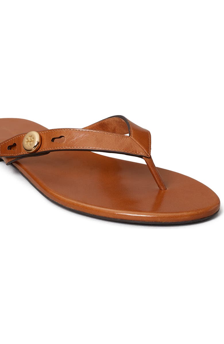 Tory Burch <p>Romy Leather Thong Sandal (Women) </p>, Alternate, color, Classic Cuoio