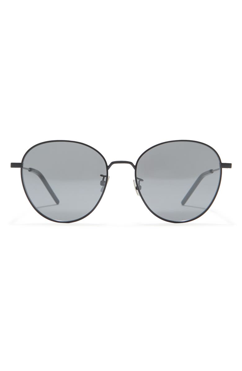 Saint Laurent 56mm Round Sunglasses, Main, color,
