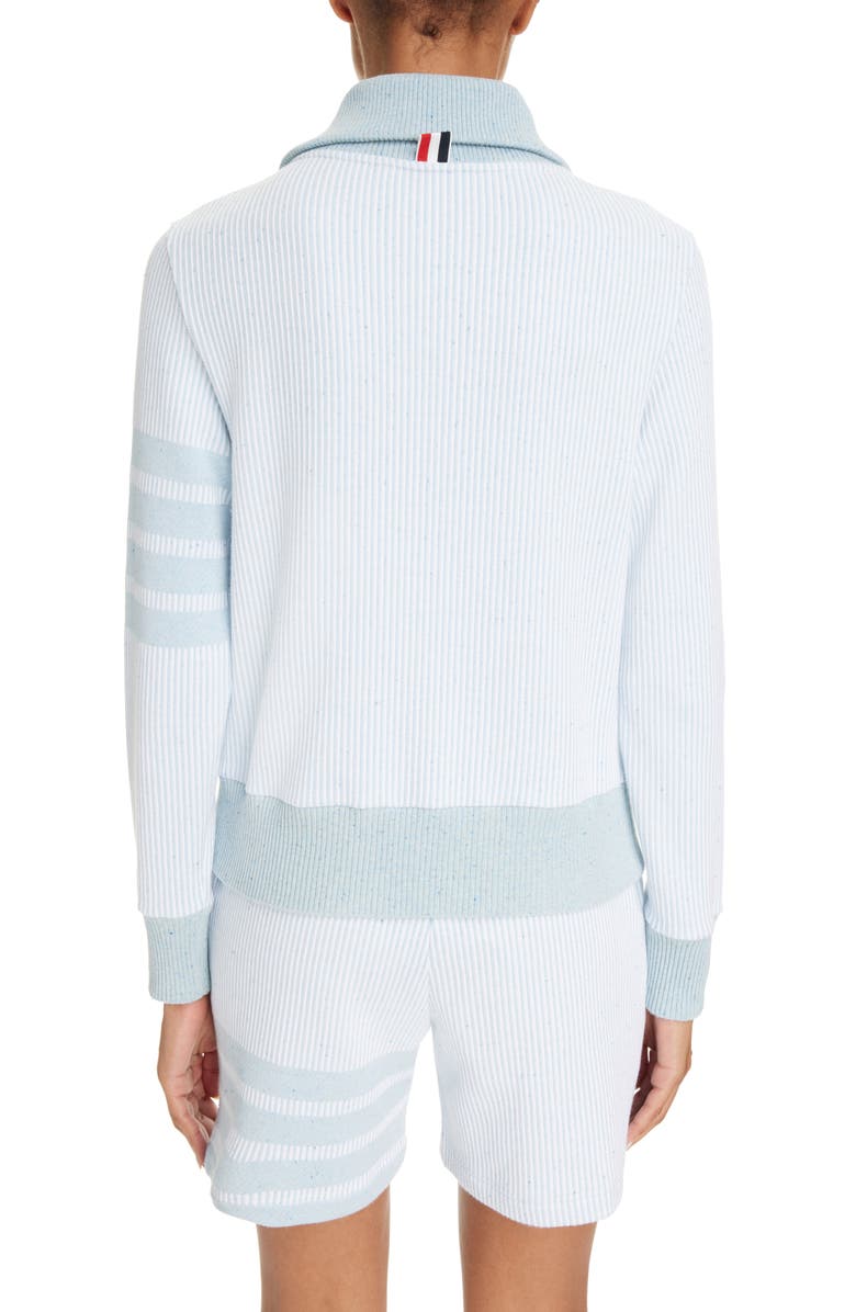 Thom Browne 4-Bar Stripe Knit Sweater Jacket, Alternate, color, 