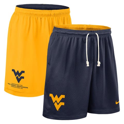 Men's Nike Navy/Gold West Virginia Mountaineers 2025 Sideline Reversible Performance Shorts