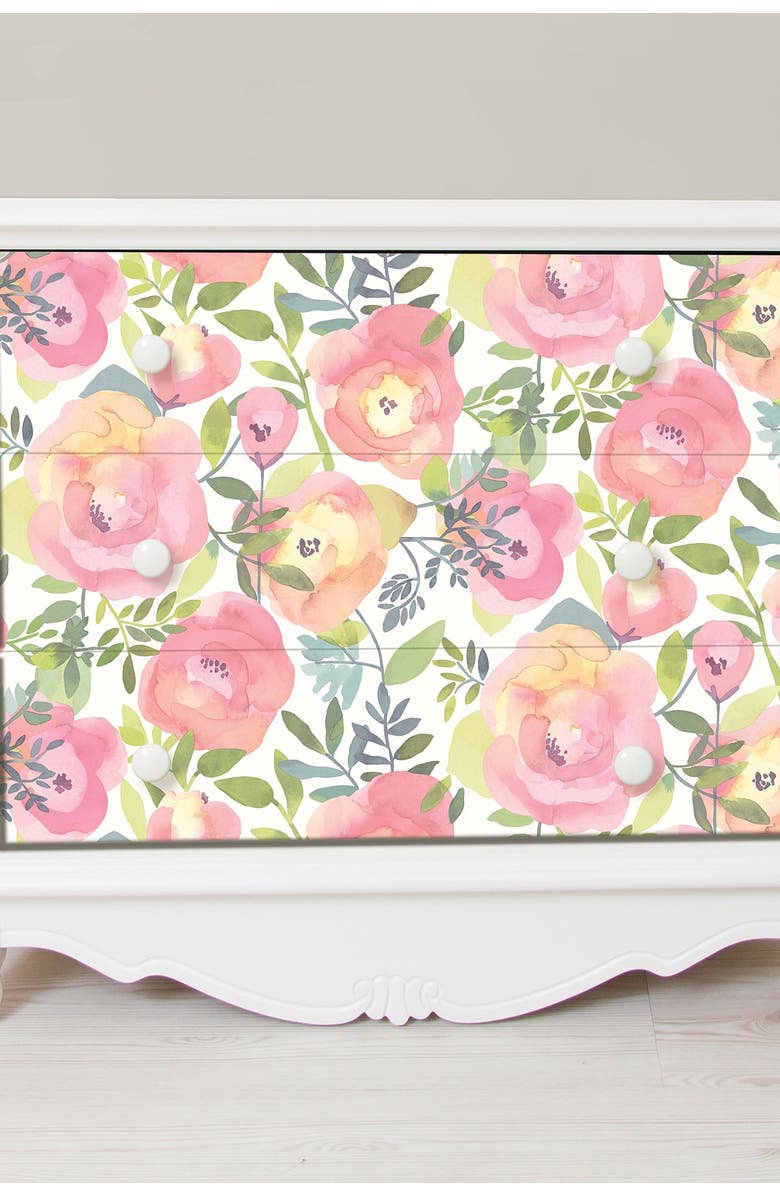 Wallpops Peachy Keen Pink Peel & Stick Wallpaper, Alternate, color, Pink