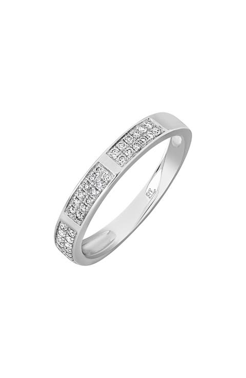 Two-Row Diamond Band Ring - 0.18ct.