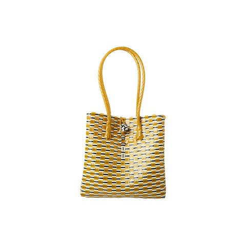 Mini Ella Handwoven Recycled Plastic Tote