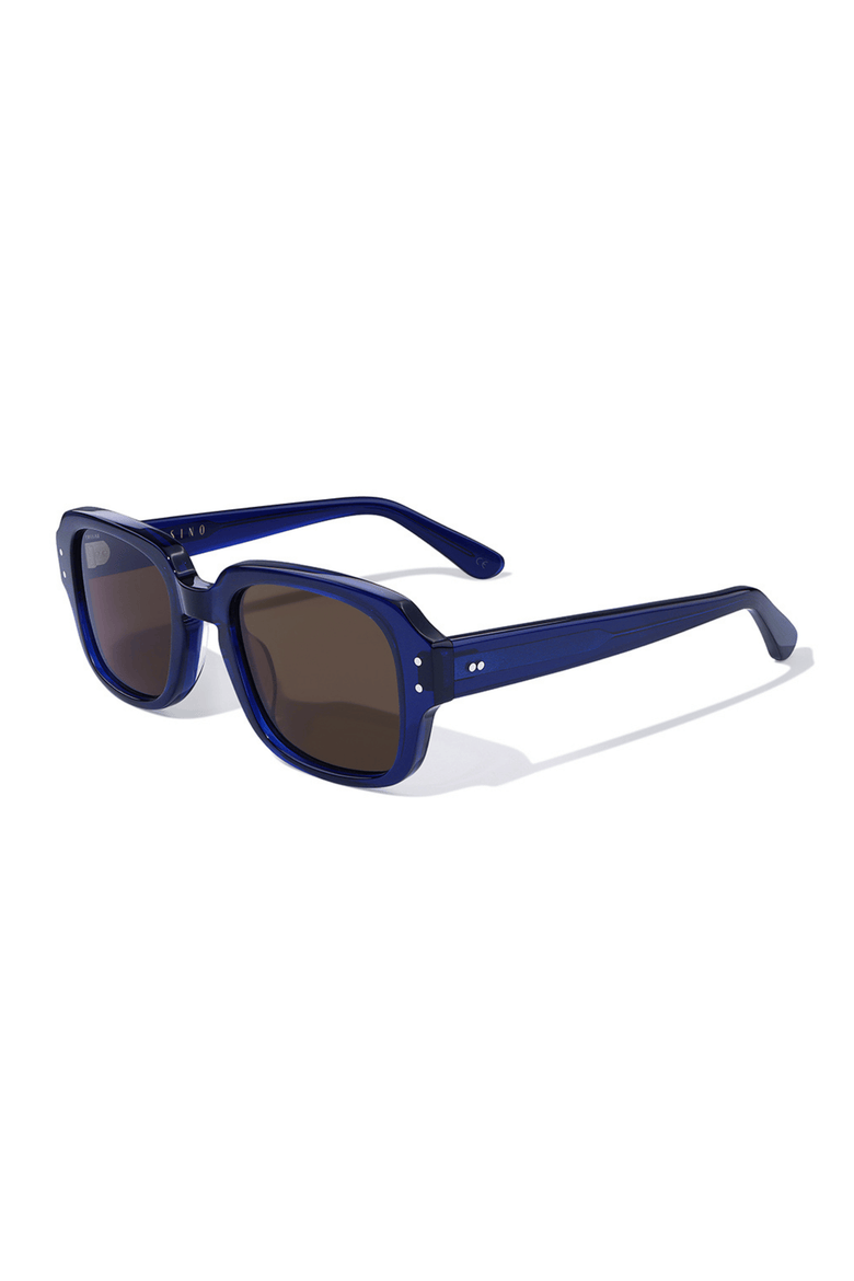Mas 50mm Square Acetate Sunglasses, Alternate, color, Navy
