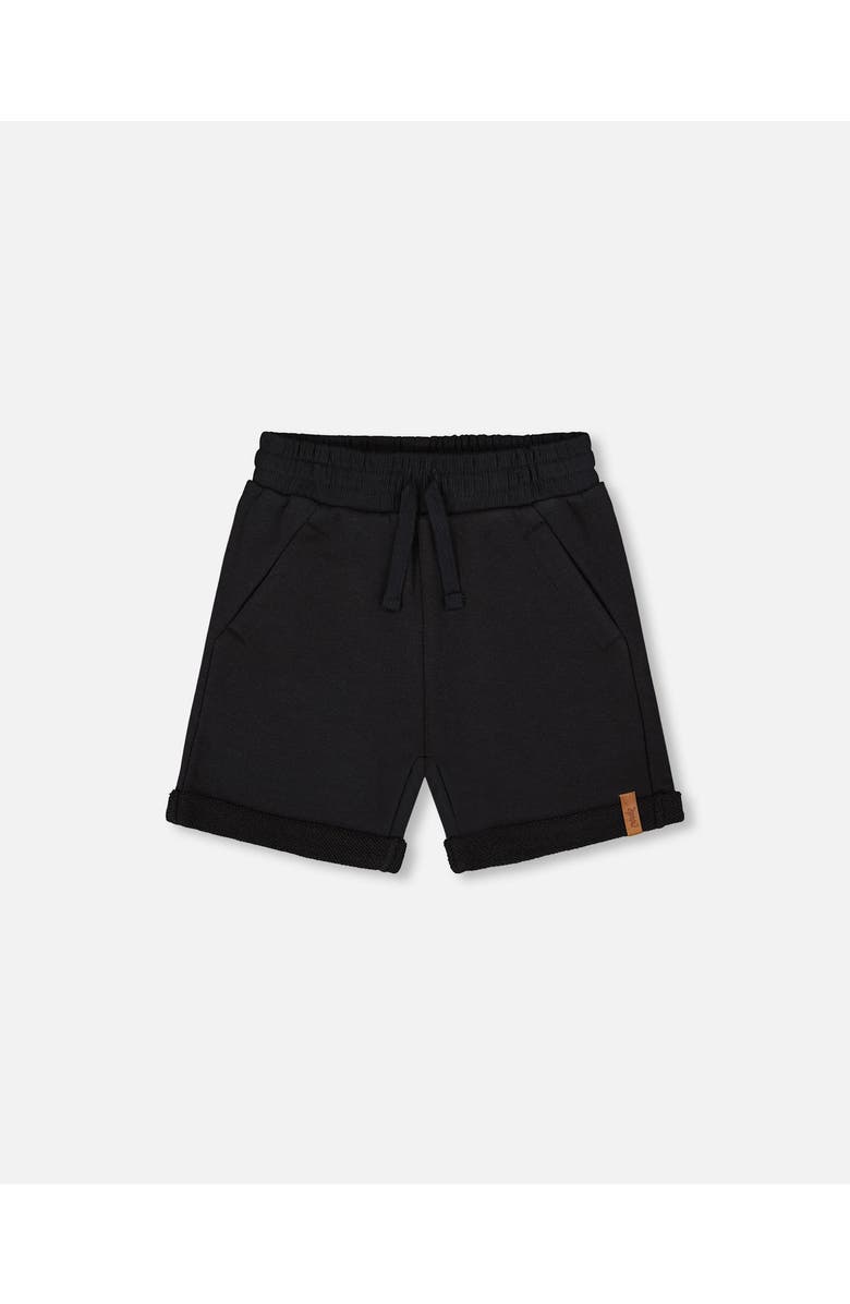 Deux par Deux Little Boy's French Terry Short Black, Main, color, 