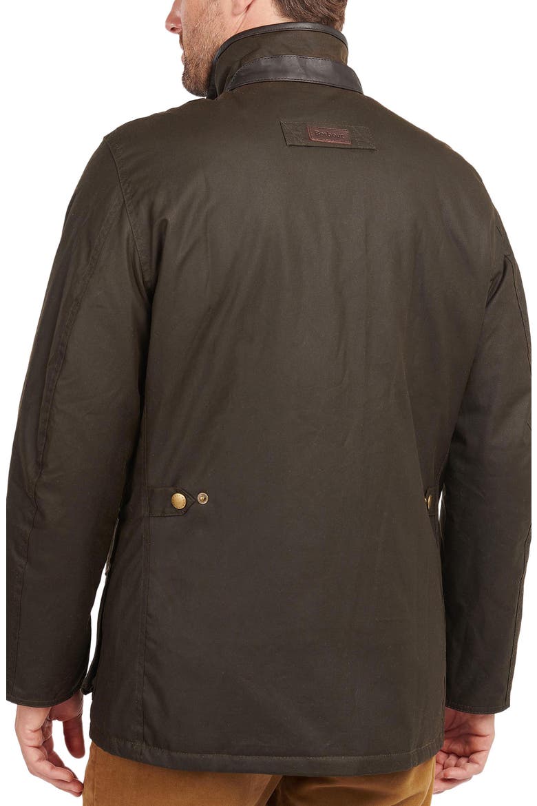 Hereford Waxed Cotton Jacket, Alternate, color, OLIVE