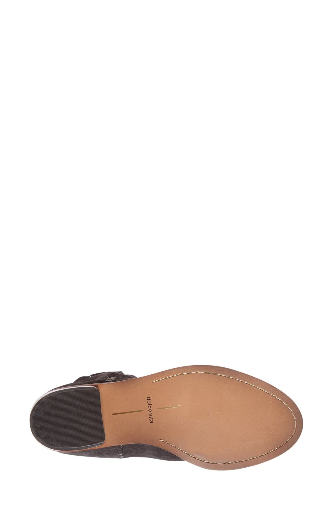 'Grayden' Western Bootie, Alternate, color, ANTHRACITE SUEDE